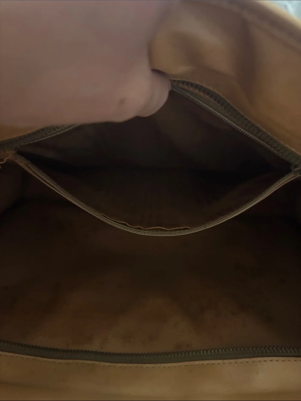 Celine vintage Brown Canvas Laptop Shoulder Bag with Tan Leather Trim